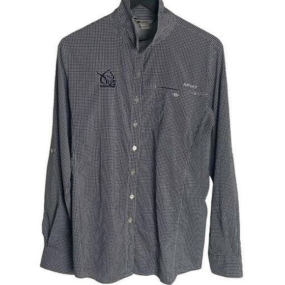 Ariat Tek Shirt Mens size XL Button Up LONG Sleeve Vented Fishing US Equestrian - Picture 1 of 9